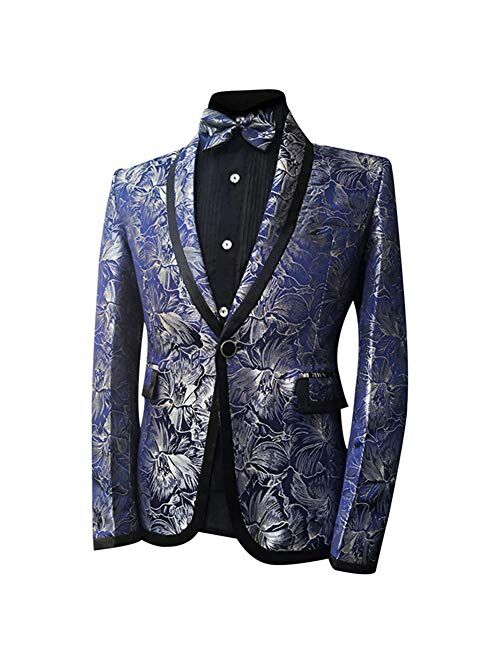 Cloudstyle Men's Tuxedo Casual Dress Suit Slim Fit Jacket & Trouser