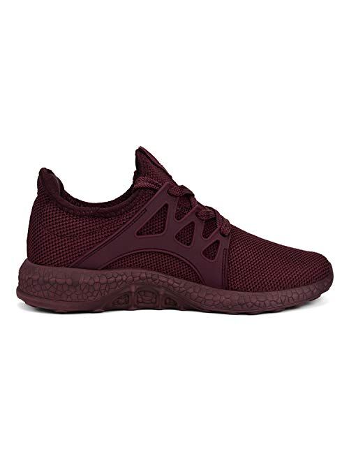 MARSVOVO Mens Air Knitted Running Shoes