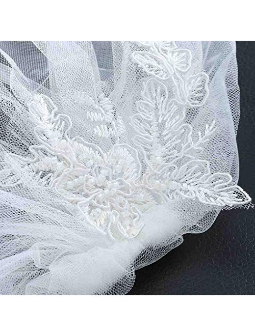 Zoestar Wedding Lace Birdcage with Comb Bridal Hair Accessories for Women