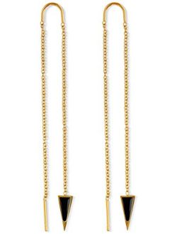 Dagger Threader Earrings for Women | 14k Gold Dangle Earrings for Women | Dagger Drop Earrings for Women | Long Chain Earrings for Women | Nickel Free Hypoallergenic Thre