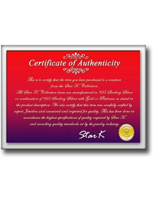 Star K Choice of 10k Gold or Sterling Silver Heart Shape 8mm Endless Love Pendant Necklace