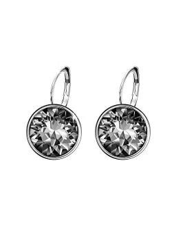 Xuping Sparkle Hoop Earrings Crystals from Swarovski Women Girl Elegant Party Jewelry