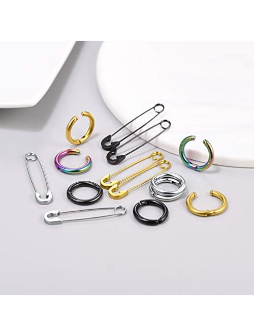 Punk Style Stainless Steel Spike Hoop Earrings Stud Earrings For Men Women, Statement Jewelry, Come Gift Box