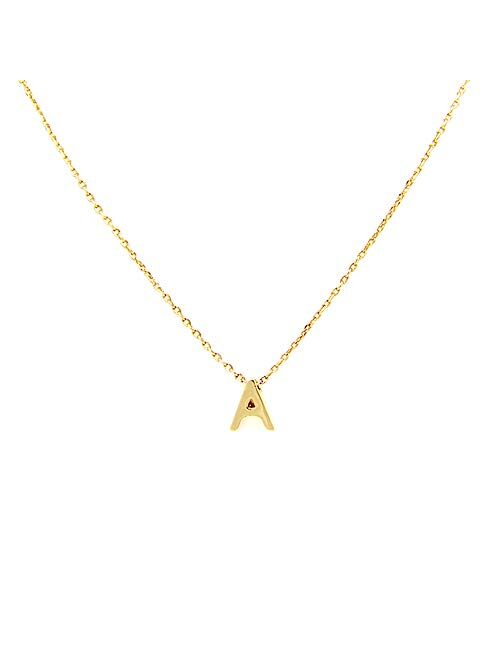 Me Plus Petite Initial Letter Alphabet Pendant Charm Gold Dipped Necklace Gold Silver Rosegold (23 Letters)