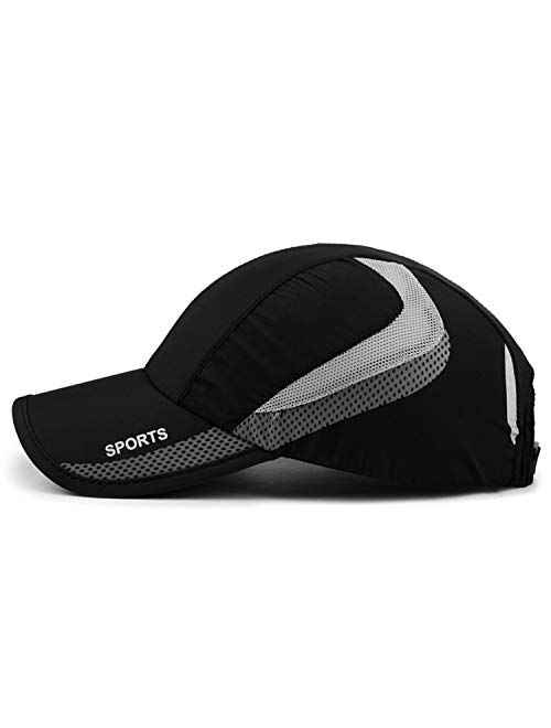 HH HOFNEN Quick Dry Cap Lightweight Running Hats Outdoor Airy Mesh Adjustable Sports Sun Hat UV Protection Hat for Men Women