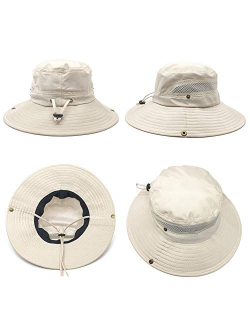 SIYWINA Sun Hats for Men Sun UPF50+ Hat Summer Men Outdoor Bucket Fishing Hats Wide Brim Lightweight Men's Sun Hats Unisex