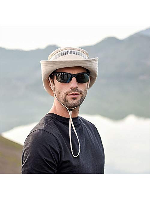 SIYWINA Sun Hats for Men Sun UPF50+ Hat Summer Men Outdoor Bucket Fishing Hats Wide Brim Lightweight Men's Sun Hats Unisex