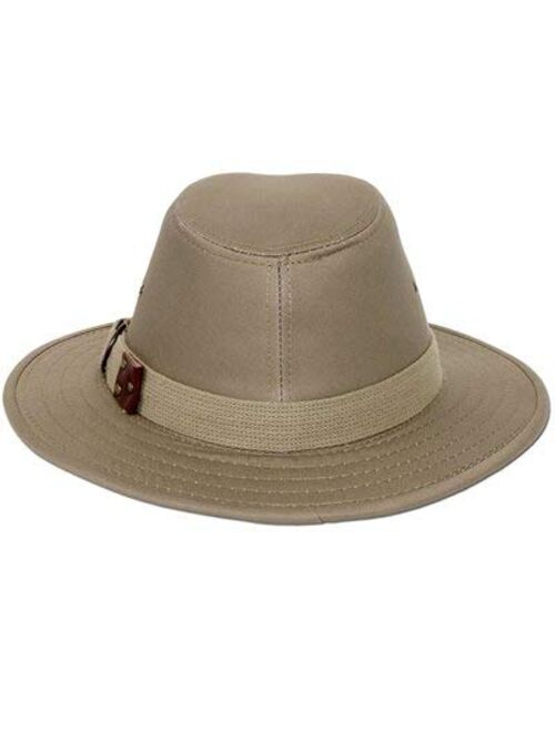 Panama Jack Men's Original Canvas Safari Sun Hat, 2 1/2" Brim, UPF (SPF) 50+ Sun Protection