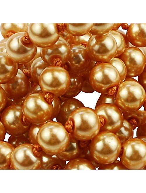 BeautyMood 2 Pcs Pearl Necklace, Stylish Long Pearl Chain for Clothing, Clothing Accessories Bead Accessories