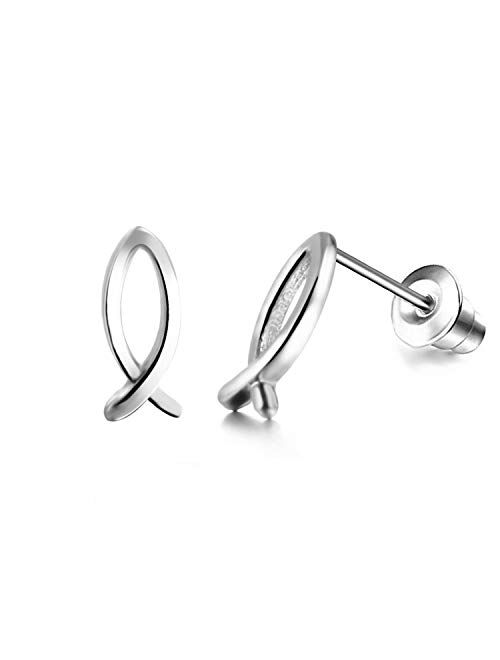 TAMHOO 30 Pairs Assorted Stainless Steel Stud Earrings for Teen Girls - Hypoallergenic Stud Earrings -Fairy earrings Faux Pearl Earrings Pink CZ Cat Stud Earrings
