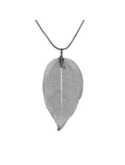 Edtoy Leaves Long Necklace Leaf Sweater Chain Pendant Fashion Accessories