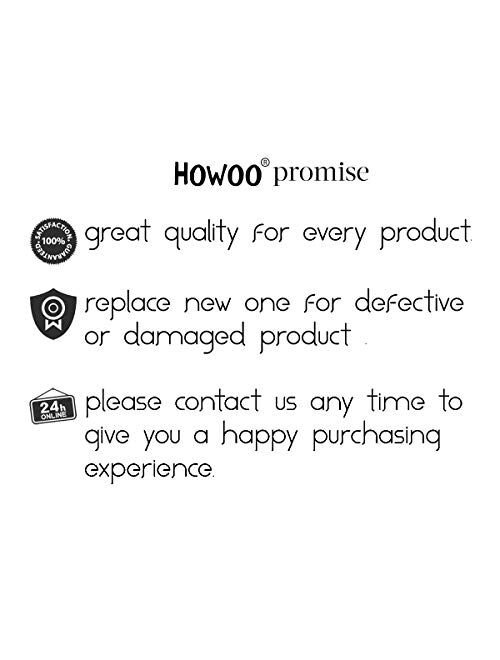 Howoo 14K Gold Plated Chunky Gold Hoops High Polished Gold Hoop Earrings for Women