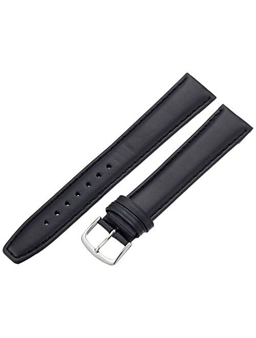 Hadley Roma Hadley-Roma Men's MSM881XA-160 16-mm Black Oil-Tan Leather Watch Strap
