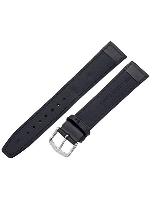 Hadley Roma Hadley-Roma Men's MSM881XA-160 16-mm Black Oil-Tan Leather Watch Strap
