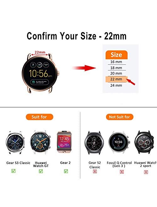Lwsengme Watch Bands-Width 20mm,22mm-Quick Release & Choose Color-Soft Silicone Replacement Watch Straps