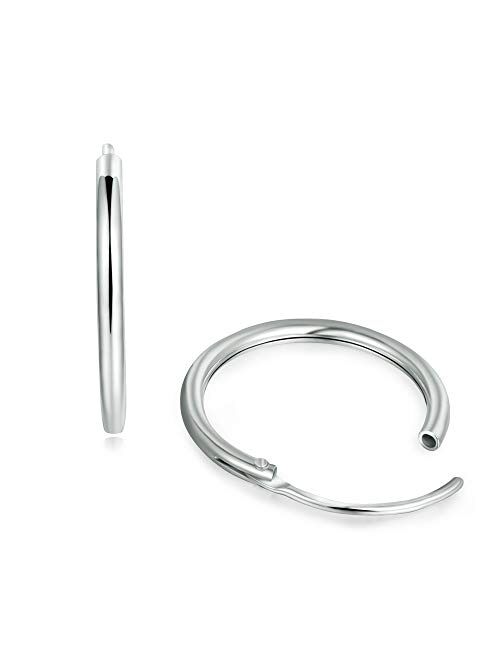 Small Silver Hoop Earrings - 3 Pairs Small Hoop Earrings for Women Men Gifts Hypoallergenic 925 Sterling Silver Hoop Earrings Endless Tiny Hoop Earrings Set for Cartilage