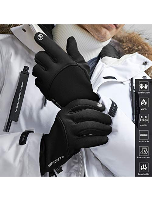Cevapro Winter Gloves Touch Screen Gloves Winter Warm Gloves for Hiking, Running