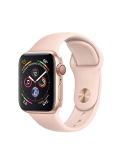 Watch Series 4 (GPS   Cellular, 40MM) - Gold Aluminum Case with Pink Sand Sport Band (Renewed)