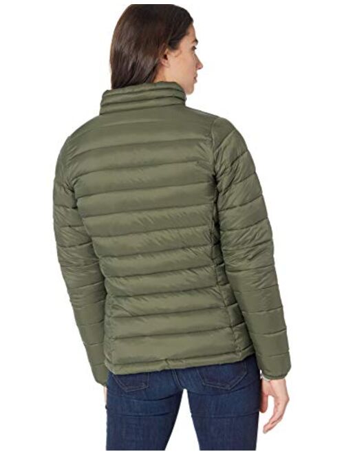 Amazon Essentials Women's Lightweight Long-Sleeve Full-Zip Water-Resistant Packable Puffer Jacket, Olive, Medium