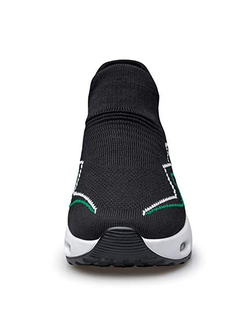 vibdiv Slip-on Walking Shoes for Women Fashion Sock Sneakers Daily Shoes Lightweight Comfy