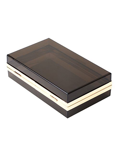 SharPlus Women Cute Acrylic Box Clutch Purse Evening Handbags Shoulder Cross-Body Bag for Prom Bride Bridemaid Wedding Party