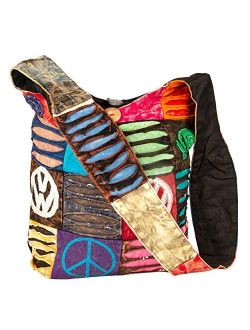 Hobo Colorful Shoulder Crossbody Bag Large Women Sling Slouch Hippie Boho