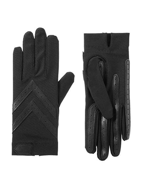 isotoner womens Spandex Shortie Touchscreen Gloves