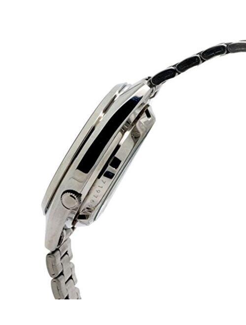 Seiko SNXS77 Automatic Blue Day Date Dial Silver Steel Bracelet Men Watch NEW