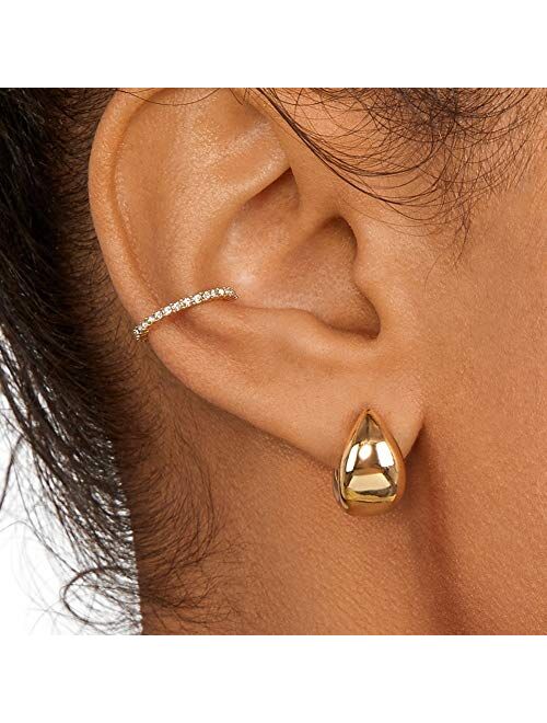 Obidos Cuff Earrings for Women 14K Gold Ear Cuffs for Non Pierced Ears Cartilage Earrings