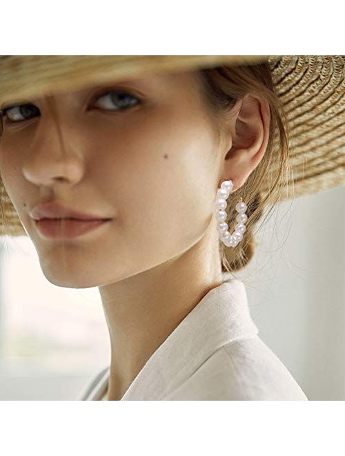 36 Pairs Bohemian Tassel Earrings Set Vintage National Style Leather Heart Shape Earrings Acrylic Stud Hoop Drop Dangle Earrings for Women Girls Valentine's Day Birthday 