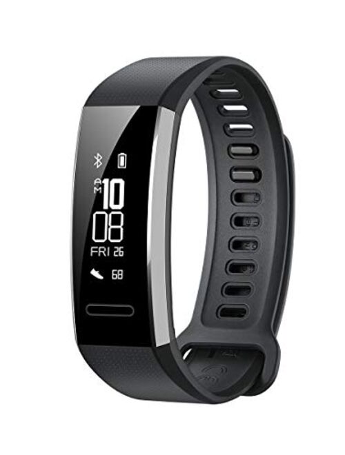 Huawei Band 2 Pro All-in-One Activity Tracker Smart Fitness Wristband | GPS | Multi-Sport Mode| Heart Rate | Sleep Monitor | 5ATM Waterproof, Black
