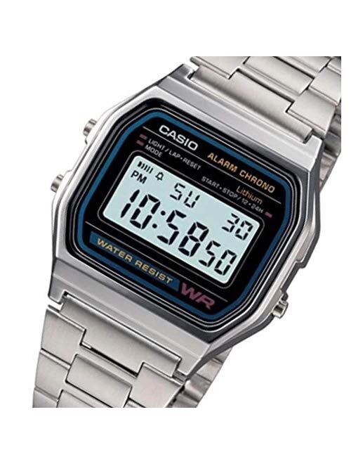 Casio Men's Multi-Function Silver-Tone Base Metal Bracelet