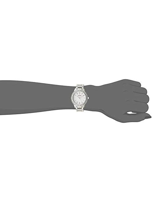 Fossil Women's Jesse Stainless Steel Glitz Dress Quartz Watch