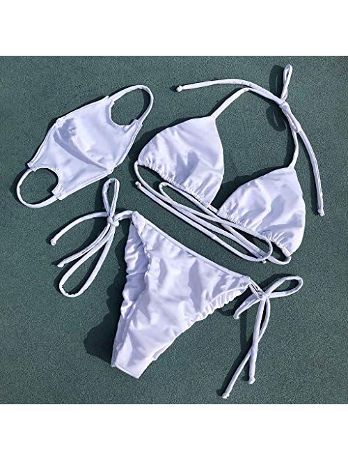 3PC Women Bikini Swimwear Suits with Mask Set Beach Plus Size Sexy Fashion