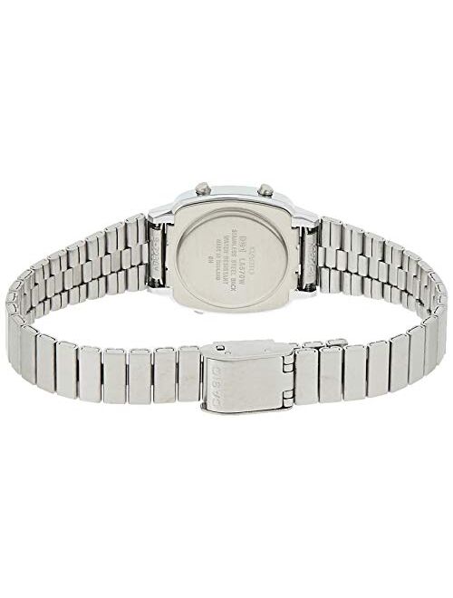 Casio Women's Digital Watch with Stainless Steel Bracelet LA670W