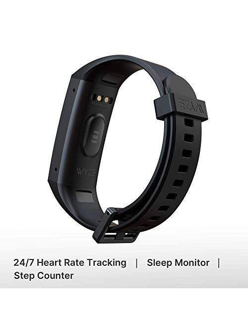 Wyze Band Activity Tracker with Alexa Built-in, Smart Watch Fitness Tracker, Heart Rate Monitor, Step Counter Sleep Monitor, High Res Color Touchscreen Phone & App Notifi