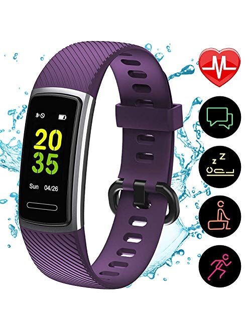 TEMINICE High-End Fitness Trackers HR, Activity Trackers Health Exercise Watch with Heart Rate and Sleep Monitor, Smart Band Calorie Counter, Step Counter, Pedometer Walk