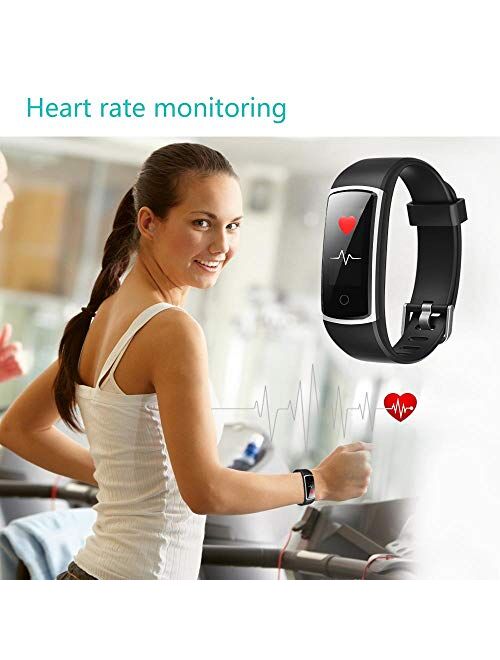 YAMAY Fitness Tracker with Blood Pressure Monitor Heart Rate Monitor,IP68 Waterproof Activity Tracker 14 Mode Smart Watch with Step Counter Sleep Tracker,Fitness Watch fo