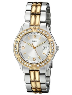 Women's Stainless Steel Two-Tone Crystal Accented Watch