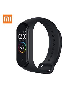Xiaomi Mi Band 4 Fitness Tracker, Newest 0.95 Color AMOLED Display Bluetooth 5.0 Smart Bracelet Heart Rate Monitor 50 Meters Waterproof Bracelet with 135mAh Battery up to