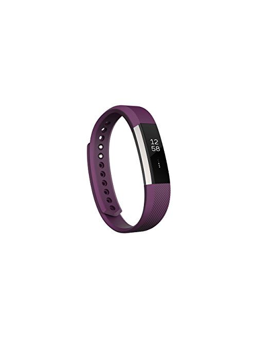 Fitbit Alta Fitness Tracker, Silver/Plum, Small (5.5 - 6.7 Inch) (US Version)