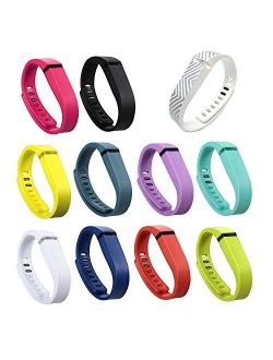 I-SMILE 15PCS Replacement Bands with Metal Clasps for Fitbit Flex/Wireless Activity Bracelet Sport Wristband(No Tracker, Replacement Bands Only)
