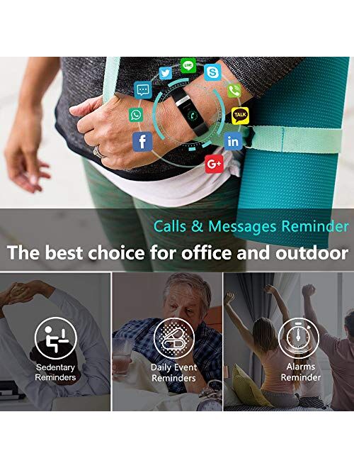 MorePro Heart Rate Monitor Blood Pressure Fitness Activity Tracker with Low O2 Reminder, IP68 Waterproof Smart Watch with HRV Sleep Health Monitor Smartwatch for Android 