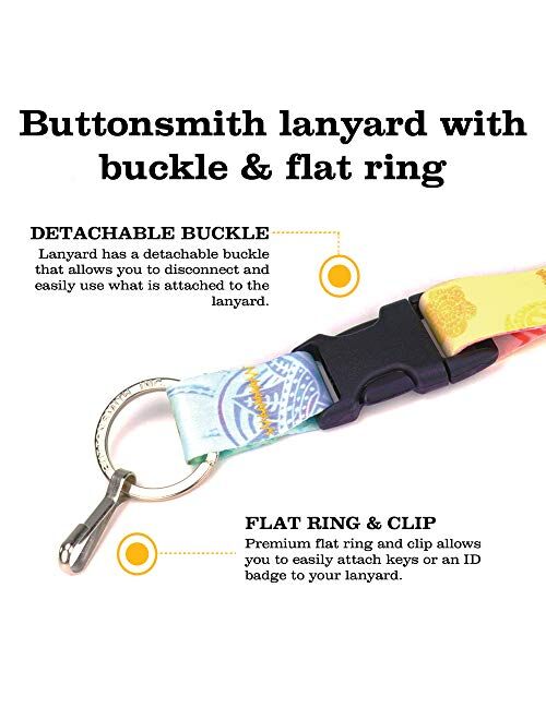 Buttonsmith Art Lanyard - Premium with Buckle, Breakaway and Wristlet - Art - Made in The USA