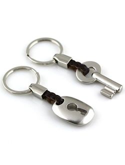 Maycom Creative Fashion Romantic Couple Keychain Key Chain Ring Keyring Key Fob