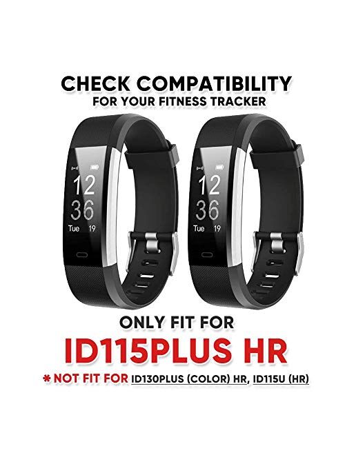 K-berho ID115Plus HR Replacement Bands for ID115Plus HR Fitness Tracker ，2 Pack 