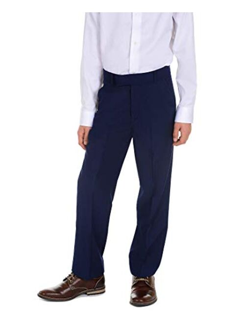 Calvin Klein Boys' Flat Front Suit Dress Pant