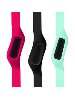 WoCase OneBand Fitbit One Accessory Wristband Bracelet Collection (2015 Lastest Version, Bundled or Single Band) and Rainbow Pack Fasteners(SOLD SEPARATELY) for Fitbit ON