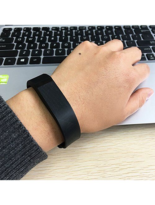 4PCS Fitbit Flex Band,Silicone Replacement Wristband for Fitbit Flex Bracelet Sport Bands with Metal Watch Band Buckle Large/Small