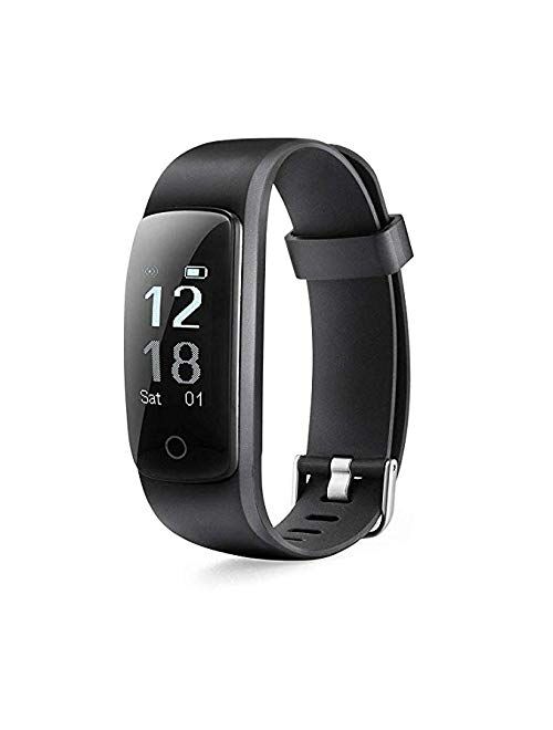 MICROTELLA Fitness Tracker, Activity Watch Waterproof, Smart Band with Step Counter, Sleep Watch, Calorie Counter Watch, Fitness Tracker HR, Smart Fit Bit Band for Androi